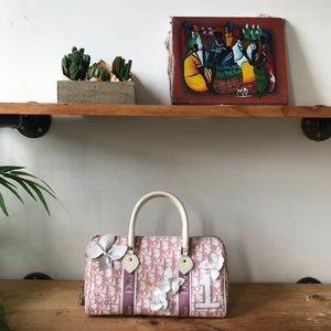 SOLD Christian Dior Pink Monogram Boston Bag